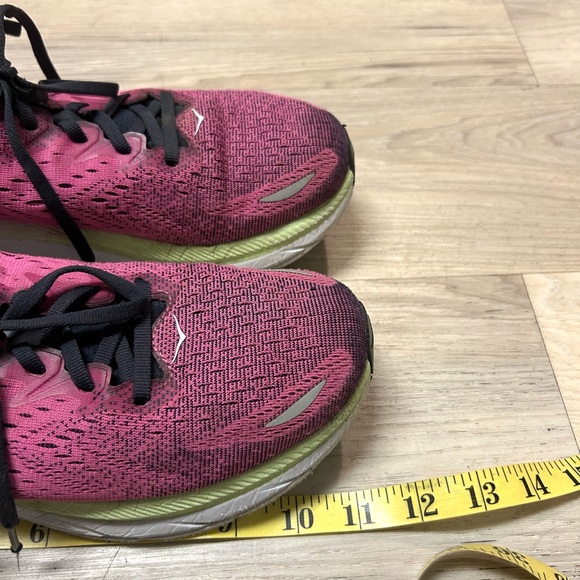 Hoka Shoes Womens 8.5 B Clifton 8 Running Sneakers Hot Pink Workout Comfort - Picture 15 of 16